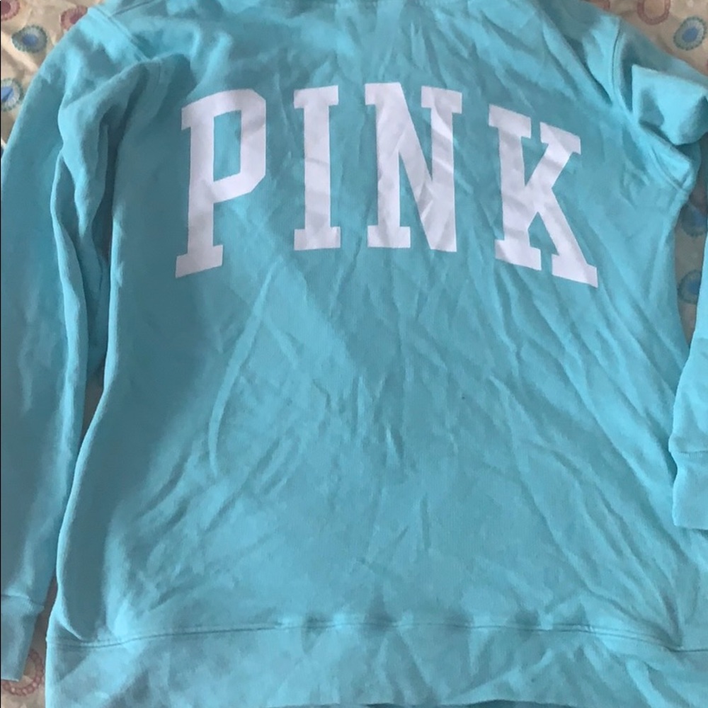 Blue hoodie by pink vs
